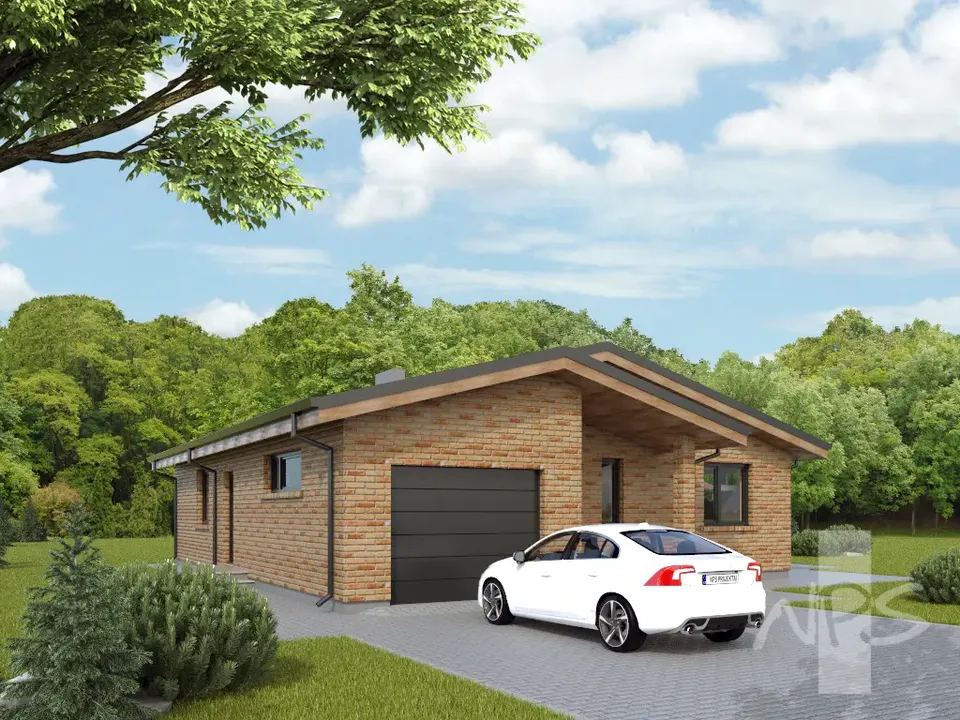 Main Images 2 – 1-Story House Plan 1242 ft², 3 Beds — 79379R