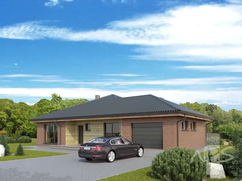 Main Images 2 – 1-Story House Plan 1460 ft², 3 Beds — 16906R