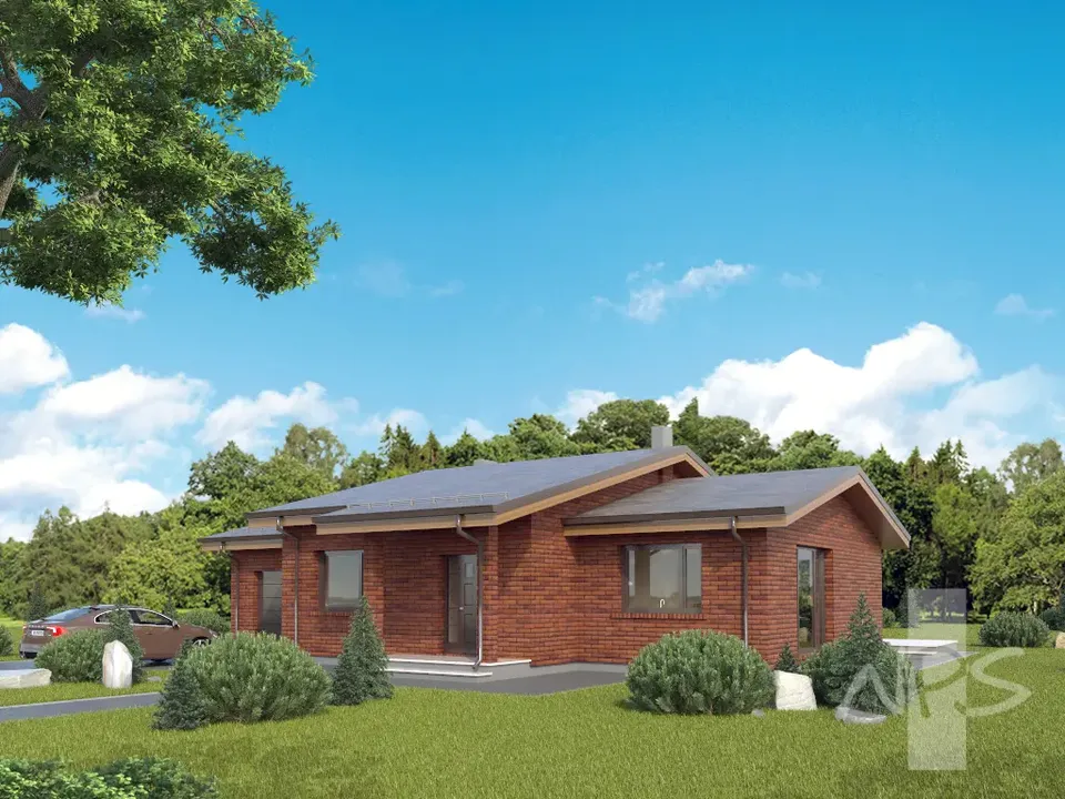 Main Images 2 – 1-Story House Plan 1272 ft², 3 Beds — 19533R