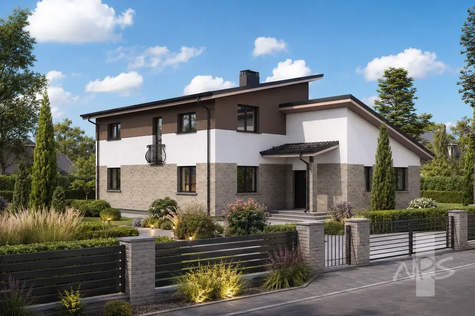 Main Images 2 – 2-Story House Plan 2049 ft², 4 Beds — 68823R