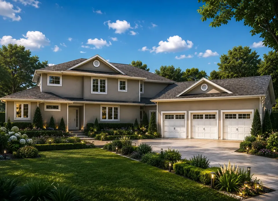 Main Images 2 – 2-Story House Plan 4157 ft², 6 Beds — 80387R