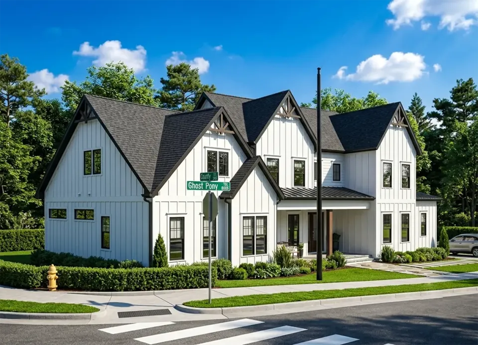Main Images 2 – 2-Story House Plan 4664 ft², 4 Beds — 96376R