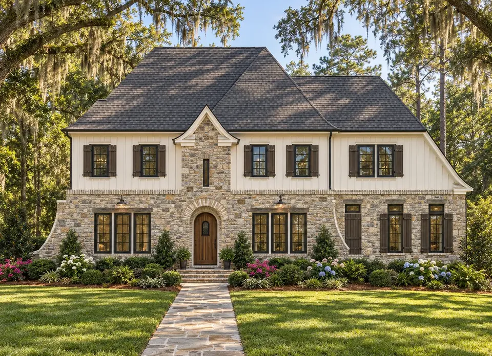 Main Images 2 – 2-Story House Plan 4658 ft², 4 Beds — 51188R