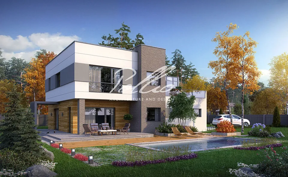 Main Images 1 – 2-Story House Plan 1926 ft², 3 Beds — 97117C