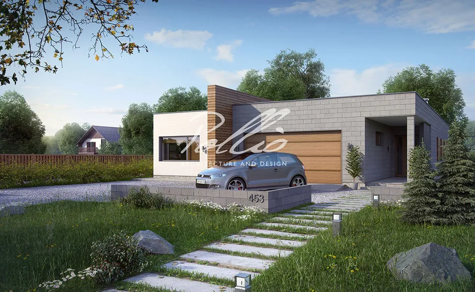 Main Images 1 – 1-Story House Plan 1789 ft², 3 Beds — 39454C