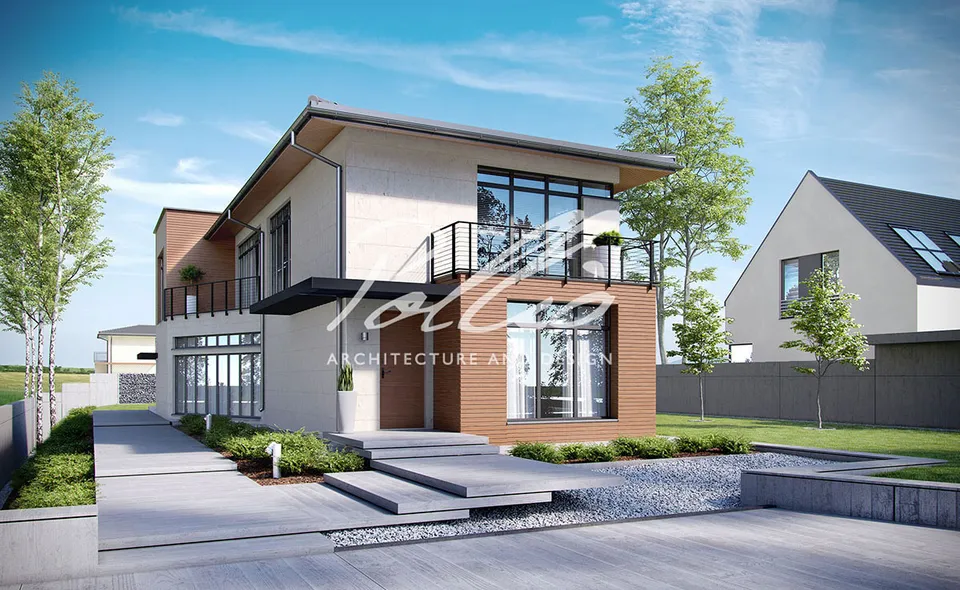 Main Images 1 – 2-Story House Plan 2083 ft², 3 Beds — 83714C