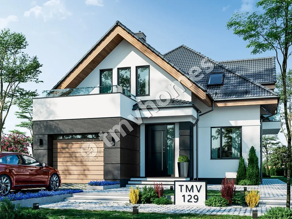 Main Images 2 – 1.5-Story House Plan 2202 ft², 3 Beds — 68057C