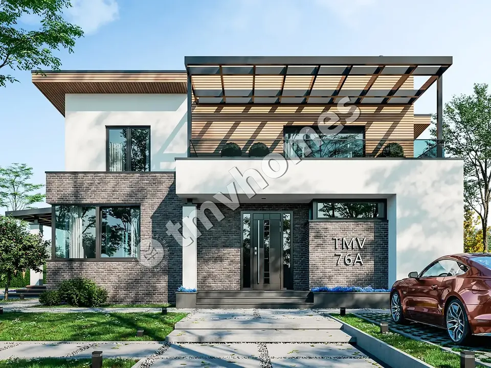 Main Images 2 – 2-Story House Plan 2218 ft², 3 Beds — 93623C
